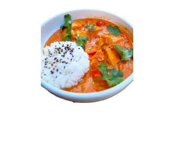 Тайский красный карри с цыпленком и ананасом
